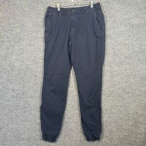Bearbottom Pants Mens Large Tall Blue Jogger Chinos Stretch Waist Utility Casual